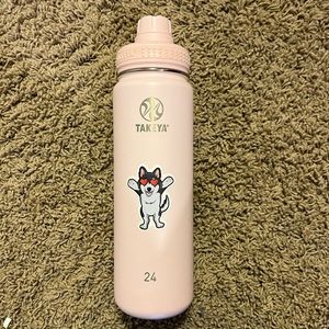Takeya pink water bottle